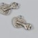 Magnetic metal lock "Key and lock" silver 2.3x3.4x0.5 cm