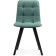 Stool on a metal frame chilli metal/velor, black/green 43.5x50x87.5 cm
