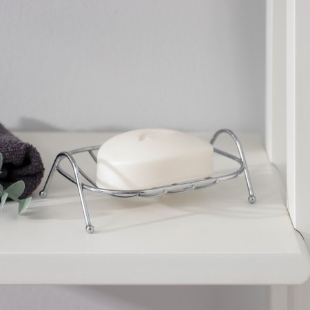 Soap dish on the legs of the sibarite, 12 × 9.5 × 4 cm, chrome color-3