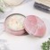 Aromatic candle made of soy wax with dried color "fresh nectarin", 3x8.5 cm, 110 g