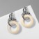 Earrings Assorted "Circle" Knot, Color Silver