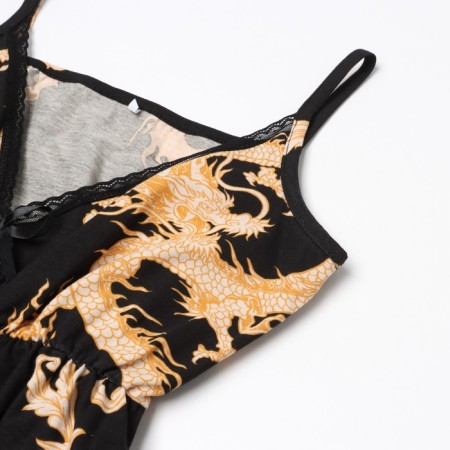 Female set (top/pants), black color, size 46-4