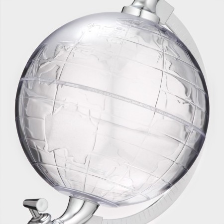 Beer Tower with a funnel "Earth ball", 1.9 l, silver color-1
