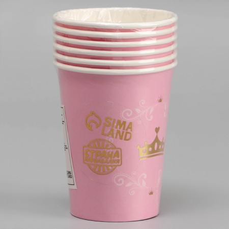 Paper glass "Golden Crown", 6 pcs.-2