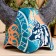 Bath cap "Viking" Wolf, Green