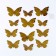 Set for decorating "butterflies" with patterns, set 12 pcs, color gold