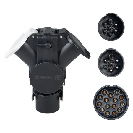 AIRLINE tracing/tractor adapter, with 15 contacts on type-n 7 and type-s 7 content, 24V-2