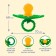 Silicone teether "berry-dummy", yellow color, crush me