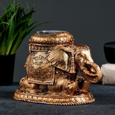 Pencil "Elephant" Bronze, 12x10x10cm