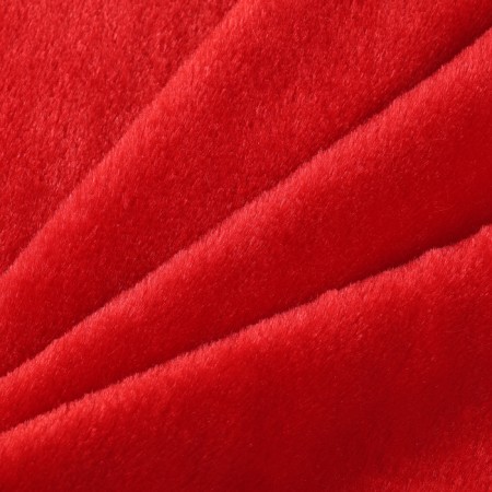 Locum for needlework artificial fur, set 2 species 40x40 cm, red, yellow-9