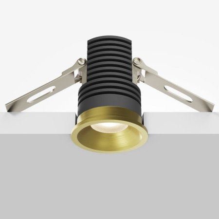 Built-in lamp Technical DL059-7W3K-BS Mini, 39x39x51 mm, LED, 7W, 610LM, 3000K, brass color-6