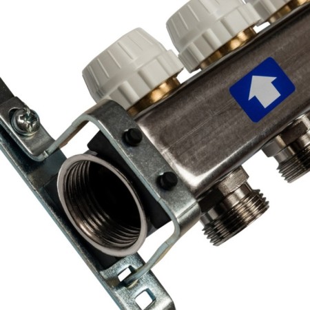 Collector Group Stout SMS-0932-000006, without flow meters, valve, 6 outputs, stainless steel. steel-2