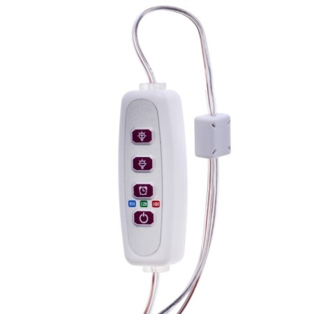 LED phytoslight, 4 watts, 5 c, in a pot, USB, multi -pointral, 2 circles-2