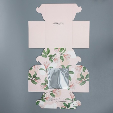 Capcake box, confectionery packaging is bilateral, 4 cells “Inspire Beauty”, 16 x 16 x 10 cm-6