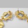 Earrings "Heart" Athens, red color in gold
