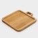 Board for serving with the Author's handle, 24 × 28 × 1.8 cm, array of birch, natural color