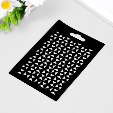 Plastic stencil "Gate No. 37" 10x14.5cm-1