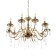 Caus "Maldiva" 10he14 40W gold 62x62x32-82cm Bayerlux