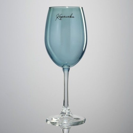 Glass for the wine "Queen", 360 ml, blue-1