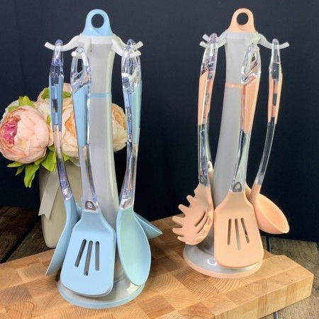 A set of kitchen supplies Lenardi, on a stand, 5 objects, color mix