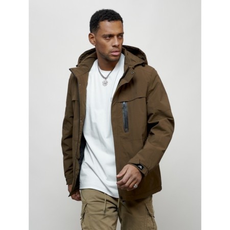 Male spring jacket, size 52, brown color-10