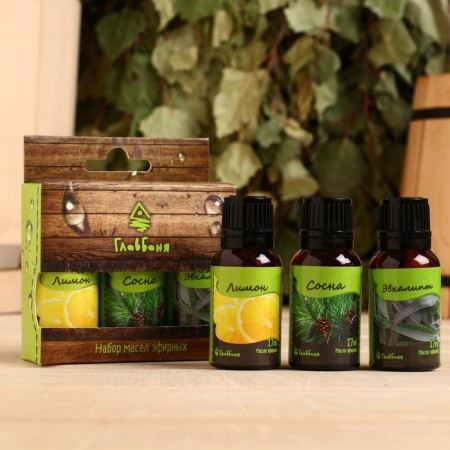 A set of essential oils "Pine. Lemon. Eucalypt", 3 pcs of 17 ml-3
