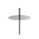 Shower system Cersanit Brasko A63066, thermostatic, shower 3 dir., Hose 150 mm metal