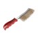 Wheel cleaning brush, bent metal toopauto, 24 cm, brass