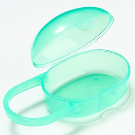 A container for storing and sterilizing children's nipples and dummy, green color-1