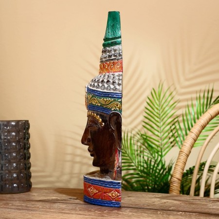 Souvenir "Head of Buddha" Albezia 50 cm-2