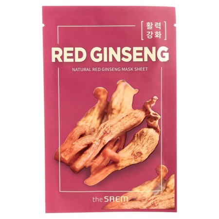 Facial face mask The Saem Natural Mask Sheet Ginseng, 21 ml