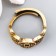 Souvenir brass "Cash ring - five emperors" 2.1x2.1 cm