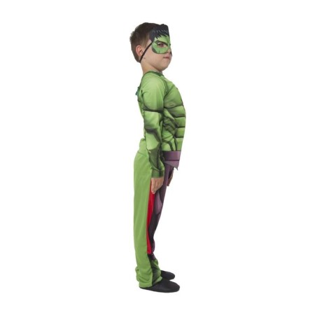Carnival costume "Hulk" without muscles, textiles, jacket, trousers, mask, p. 30, height 116 cm-2