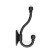 Furniture tundra hook TKD031, two -rod, black matte