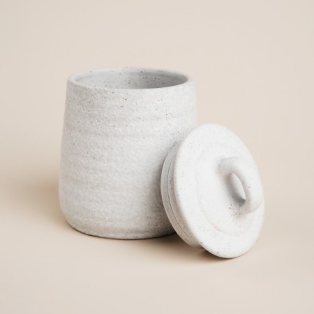 Ceramic sugar tower SL Home "Arena Blanca", 400 ml, 9.5 × 12.5 cm, white color-5