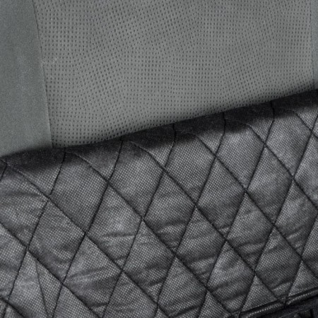Nabbage on the front seat, velor, size 55 x 150 cm, black with red kant-4