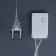 Garland "fringe" 2.4 × 0.9 m with nozzles "Stars", IP20, Transparent thread, 138 LED, glow warm white, 8 modes, 220 V