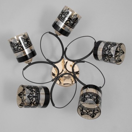 Rhine chandelier 5he27 40w Black 60x60x27 cm Bayerlux-4