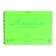 Album for drawing A4, 30 sheets, block 120 g/m², on spirals, Erich krause neon green, plastic cover, 100% whiteness, solid substrate