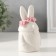 Souvenir Ceramics "Dwarf White with roses on a hat" 5.5x5.2x10.3 cm
