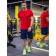 Sports T -shirt male ise, size 48, red color