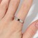 Xuping Ring Standard, white color in silver, size 17