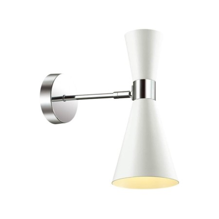 Sconces quinn 1x60W E14, chrome, white 26x12x26 cm