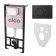 Installation Alcadrain AM101/1120-4: 1 RU for the toilet, with a black matte cliff M678