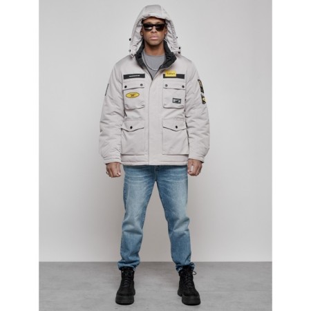 Male Winter jacket, size 48, gray color-3