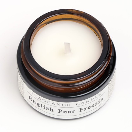 Aromatic candle in the bank "English pear and freesia", 12 g-3