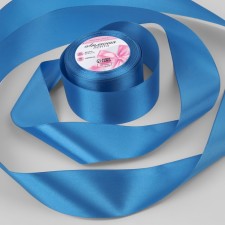 Satin ribbon, 50 mm × 23 ± 1 m, the color of the azure-blue No. 97