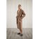 Male dressing gown, shalka+kant, size 50, chocolate color, waffle