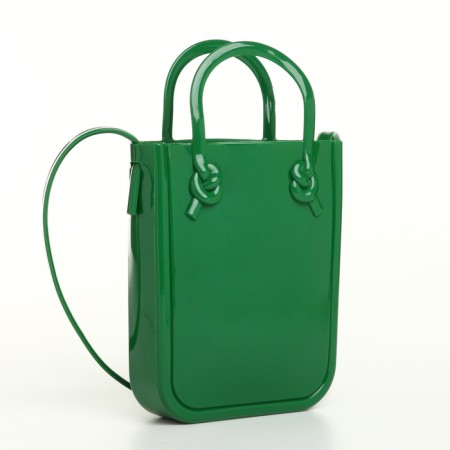 Bag children charm, 13*3.5*16.5, depth without fastener, dl strap 110cm, green