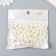 Beads for creativity plastic "ribbed" pearl set d = 1 cm 20 g